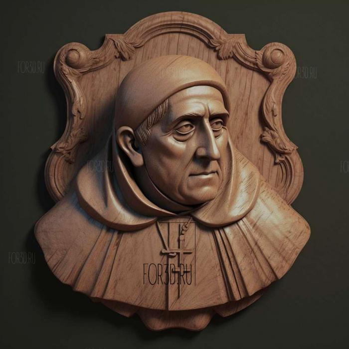 Thomas Aquinas 2 stl model for CNC